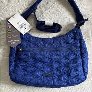 Baggallini Quilted Convertible Hobo Bag made with Recycled Materials